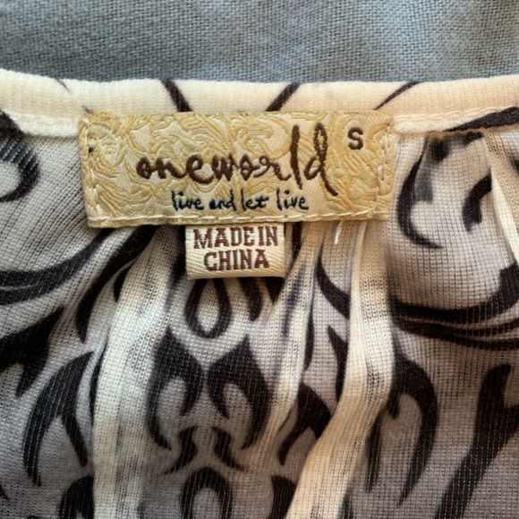 One World 3/4 length sleeve small - Picture 5 of 5